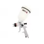 Pistola de pintura pneumática YATO YT-2341, copo de aço inoxidável 0,6 L, fluxo de ar 410 l/min, ar comprimido