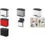 Balde do lixo Hailo ÖKO DUO PLUS L 26 L retangular aço inoxidável