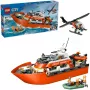 Blocks City 60504 Barco de salvamento e helicóptero da guarda costeira