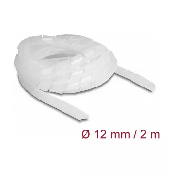 Manga espiral flexível DeLOCK 2 m x 12 mm transparente polietileno -40 a 80 °C