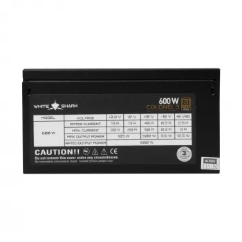 Fonte de alimentação White Shark GPSU-B600S Colonel-3 600W