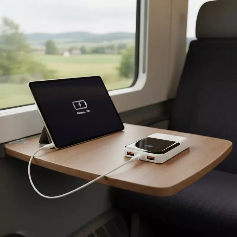 Powerbank everActive EB-10Q 10.000 mAh, 2× saídas USB, 22,5W QC4.0