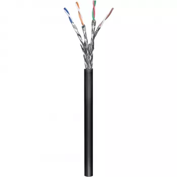 Wentronic goobay - Cabo a granel - 100,0 m - SFTP, PiMF - CAT 6 - flexível - preto (57195)