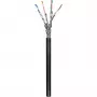 Wentronic goobay - Cabo a granel - 100,0 m - SFTP, PiMF - CAT 6 - flexível - preto (57195)