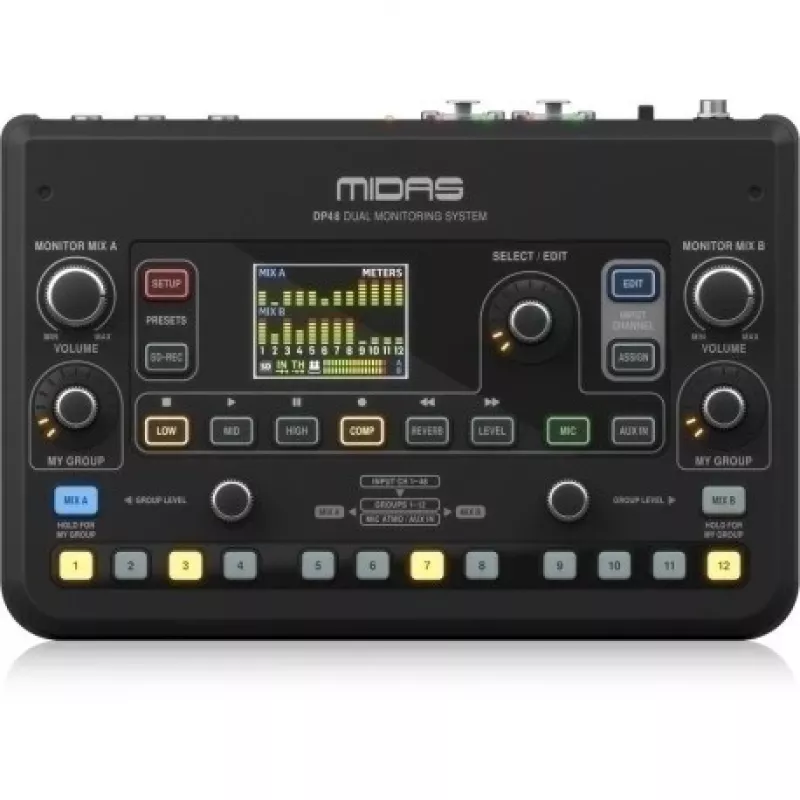 Misturadora Midas DP48 48 canais OEM sistema de monitorização pessoal digital
