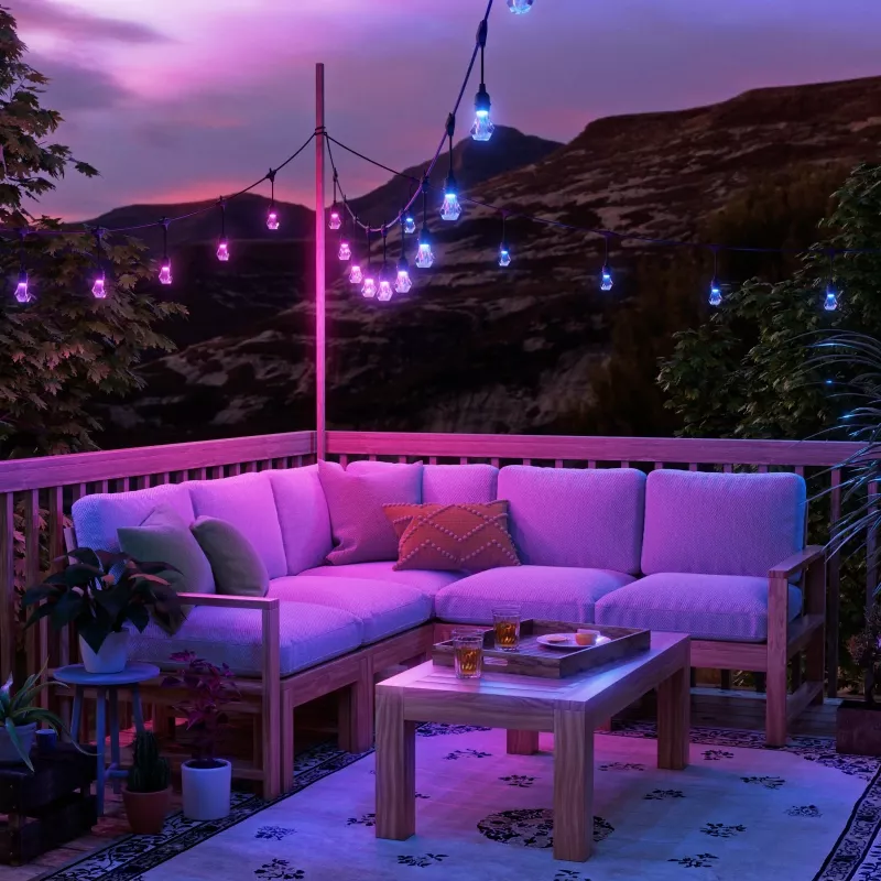Iluminação de jardim inteligente Nanoleaf NF084K02-40SLO