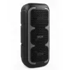 Altifalante estéreo portátil SQUEAK SQ1009 – Bluetooth 5.3, 45 W RMS, 10 h de autonomia, FM, USB, AUX, LED, 1800 mAh, preto