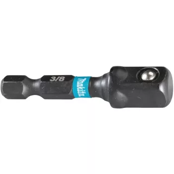 Makita Impact Black - Adaptador de casquilho - 3/8 - quadrado - seis pontos - 1/4 - sextavado interior - comprimento: 50 mm