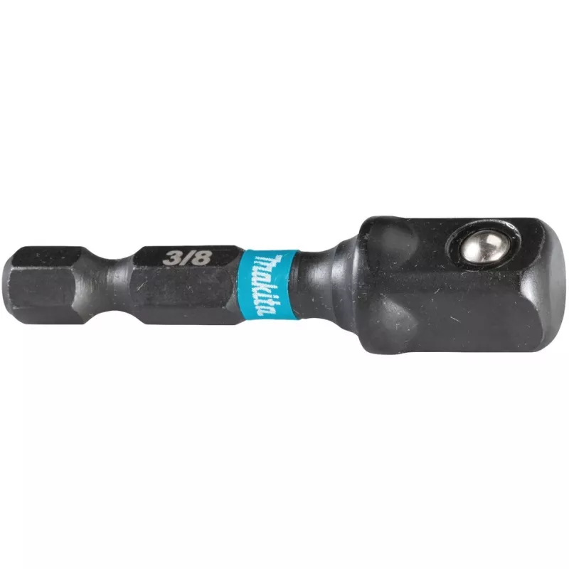 Makita Impact Black - Adaptador de casquilho - 3/8 - quadrado - seis pontos - 1/4 - sextavado interior - comprimento: 50 mm