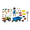 Playmobil ceifeira-debulhadora com atrelado - jogo simbólico e brincadeira imaginativa para crianças dos 6 aos 9 anos - Fat Brain Toys