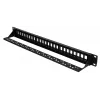 Patch panel Extralink 24 portas U/UTP (UTP) modular, 1U, preto, 482,6 mm de largura