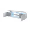 Móvel RTV EVA 180x40x56 branco/branco brilhante