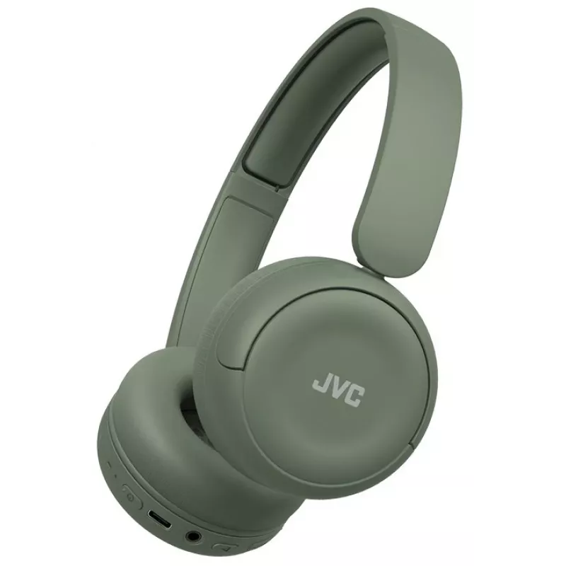 Headset JVC HA-S59W com fios e sem fios arco de cabeça música/dia a dia USB Type-C Bluetooth verde