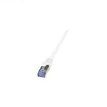 Cabo de rede LogiLink 0,25 m RJ-45 Cat6a branco