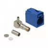 Conector coaxial DELOCK 89715 — FAKRA C macho, 90° angular, 13,8×21,5×9,5 mm