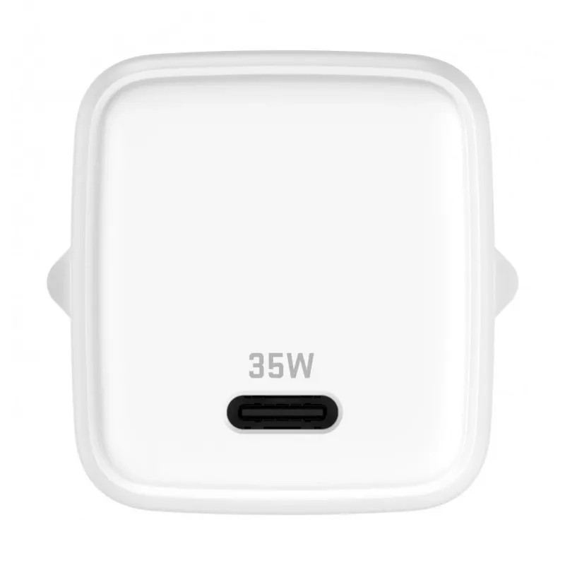 Carregador de parede USB-C 35W 3A Power Delivery 3.0 QC 3.0 branco