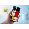 Capa de proteção iKins para Samsung Galaxy S20+ – design impresso preto