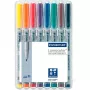 Marcador Staedtler 315 WP8 preto azul castanho verde laranja vermelho violeta amarelo