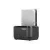 Docking station para discos 2,5/3,5 USB 3.0 Natec Kangaroo Dual, função de clonagem, fonte de alimentação