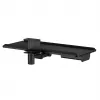 Suporte de teclado sob a secretária Maclean, carga máx. 5 kg, ajustável horizontal e verticalmente, preto, MC-108 B