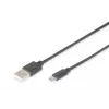 Cabo de ligação USB Digitus USB 2.0 A Micro B 1 m
