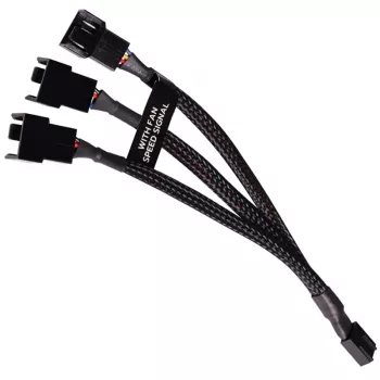 Cabo splitter RGB Alphacool 18679 preto plástico 150mm