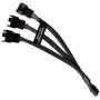 Cabo splitter RGB Alphacool 18679 preto plástico 150mm