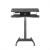 Secretária Maclean MC-835 portátil com regulação elétrica de altura 72 – 122 cm, máx. 37 kg, painel de controlo, posto de trabalho sentado/em pé