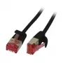 Cabo de rede RJ45 CAT6 250 MHz 0,15 m preto U/FTP Slimline redondo d 3,6 mm – Cabo – Rede (S217270)