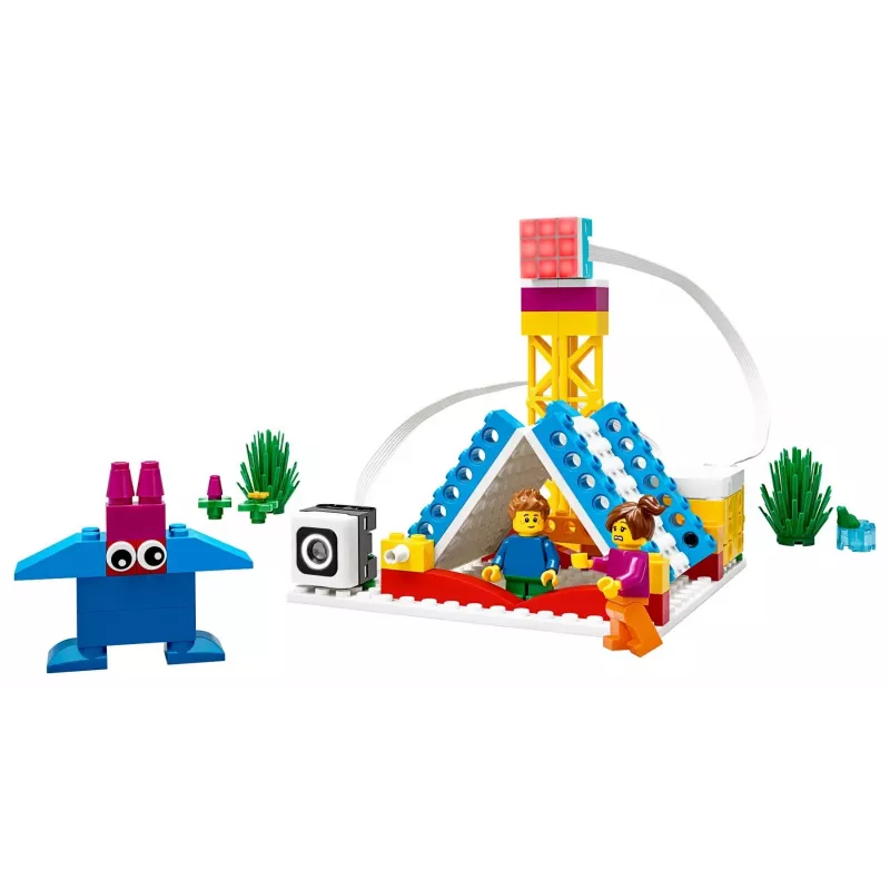 LEGO Education SPIKE Essential Set A+ 45345 – conjunto de robótica educativa e programação, 449 elementos, a partir dos 6 anos