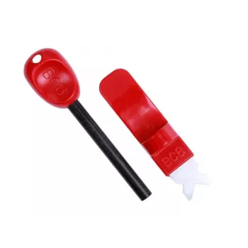 Bússola de sobrevivência BCB CN340 — bússola compacta com mostrador luminoso, punho de plástico, 110 mm, 47 g, vermelha