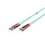 Cabo de patch de fibra ótica Digitus OM3 ST/ST 1m