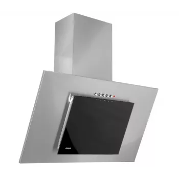 Exaustor Akpo WK-4 Black Eco 50 de parede cinzento, vidro preto