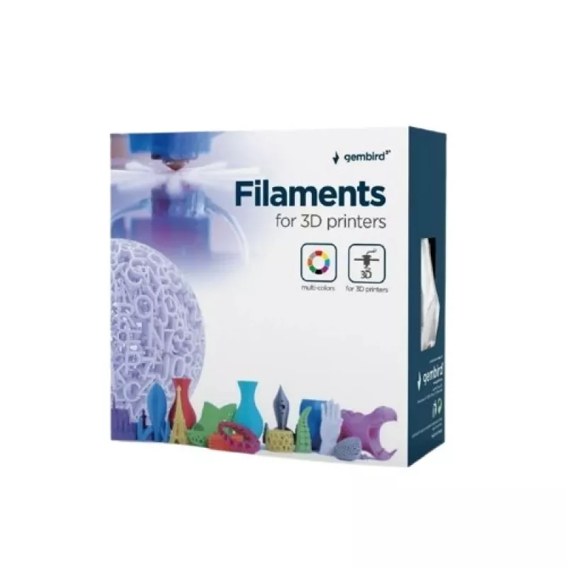 Filamento para impressão 3D Gembird PLA 1,75 mm amarelo 1 kg