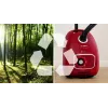 Aspirador de pó Bosch BGB 41RD3H — 600 W, saco de 4 l, filtro HEPA, raio de ação de 11 m, tubo telescópico, vermelho