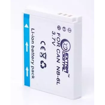 Bateria extra digital NB-6L 3,7V 1200mAh para dispositivos Canon compatíveis
