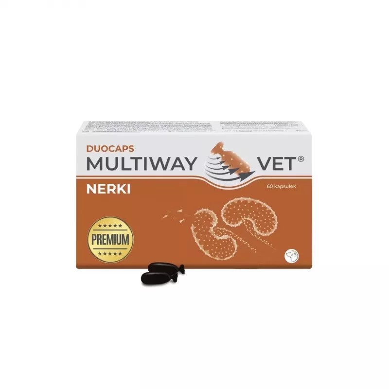 JM Sante Multiway Vet Duocaps Kidneys cápsulas twist-off para cães e gatos, 60 unid.
