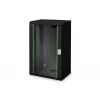 Digitus Unique DN-19 20-U-SW - armário - armário de rede - adequado para montagem na parede - preto, RAL 9005 - 20U - 48,3 cm (19) (DN-19 20-U-SW)