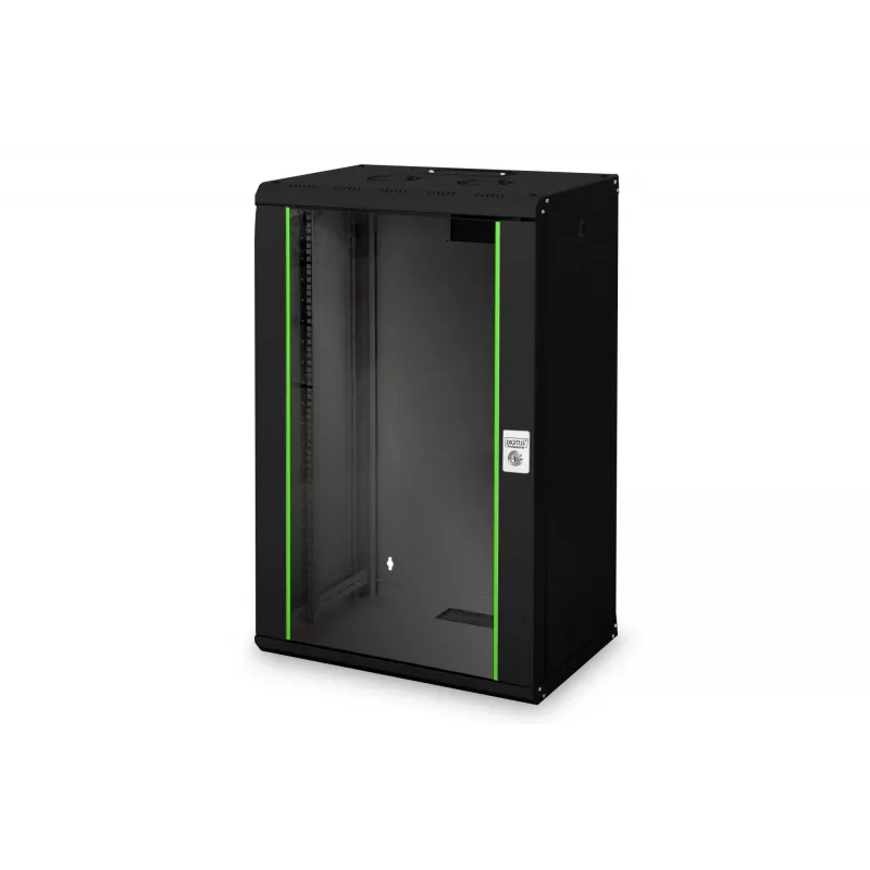 Digitus Unique DN-19 20-U-SW - armário - armário de rede - adequado para montagem na parede - preto, RAL 9005 - 20U - 48,3 cm (19) (DN-19 20-U-SW)