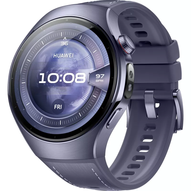 Watch 5 46mm (Rates-L39L), Smartwatch Cinzento/Violeta, Bracelete de relógio compósito em cinzento-violeta, Caixa de titânio