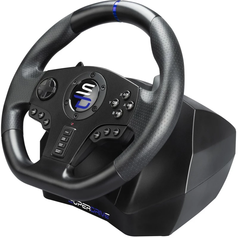 Volante + pedais Subsonic SV750 preto rotação 270° USB