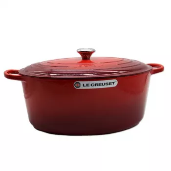 Le Creuset Signature assadeira oval vermelho cereja 40cm