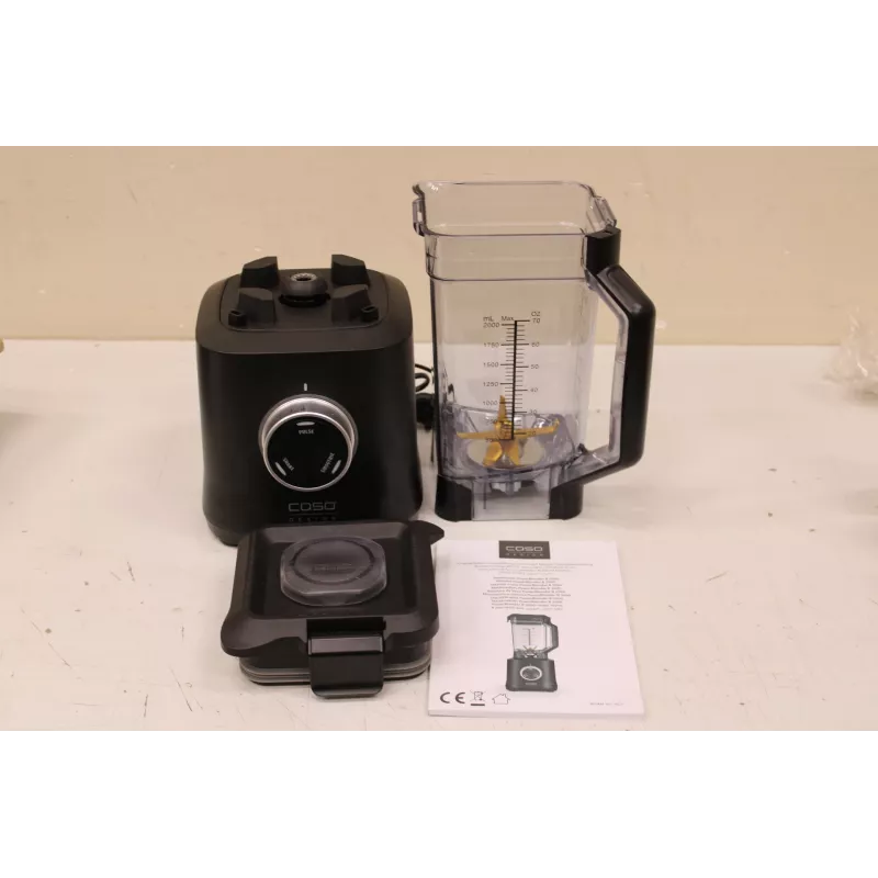 SALE OUT. Caso B 2000 Power Blender, potência 2000 W, preto | Caso Power Blender | B 2000 | Aparelho de bancada | 2000 W | Material do copo Tritan | Capacidade do copo 2 L | Tritura gelo | Preto | DANIFICADO