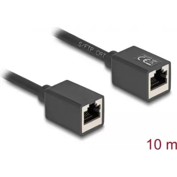 Cabo de rede DeLOCK 90335 RJ-45 Cat6a 10 m preto