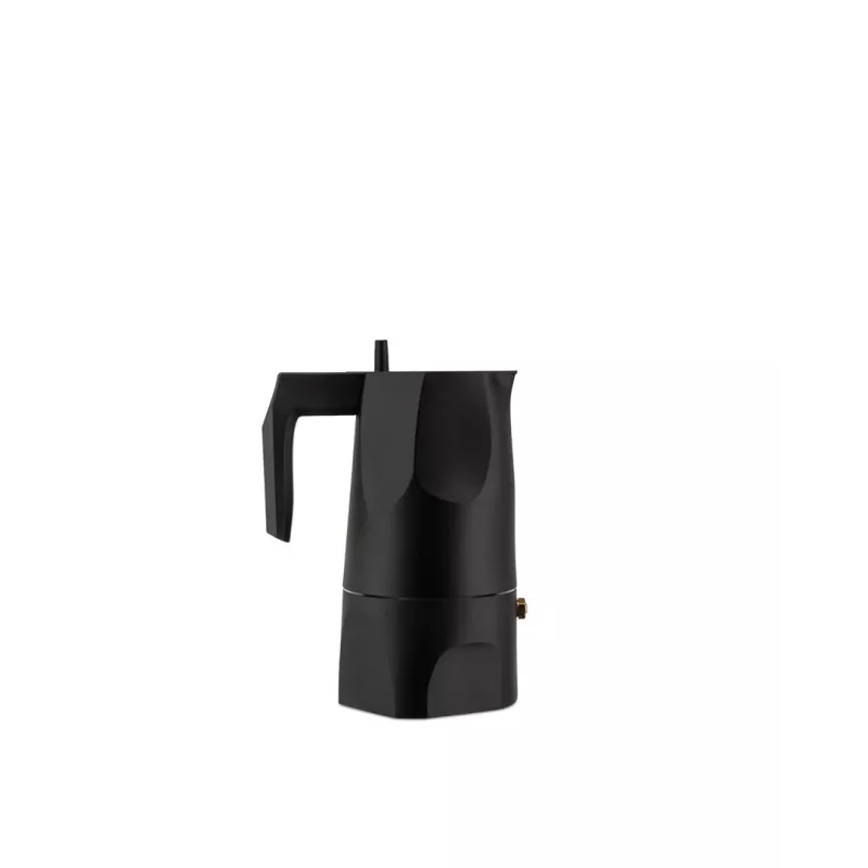Máquina de café expresso Alessi MT18/3 Ossidiana, aço inoxidável, alumínio, 3,5 x 18,5 x 40,5 cm
