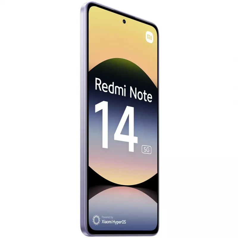 Smartphone Xiaomi Redmi Note 14 5G, 6,67 polegadas OLED, 8 GB RAM, 256 GB, lavanda, 5110 mAh