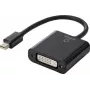 Adaptador DisplayPort / DVI Renkforce RF-4769258 [1x ficha Mini-DisplayPort - 1x conector fêmea DVI 24+5 polos] preto com revestimento PVC 15,00 cm (RF-4769258)