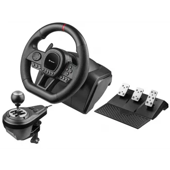 Tracer SimRacer Manual Gearbox 6in1 volante com pedais e alavanca de velocidades, PC/PS4/PS3/Xbox One/Xbox 360/Switch
