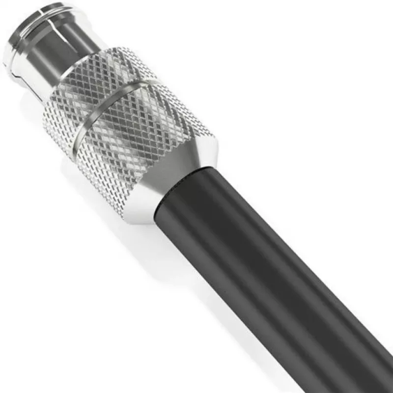 Tomada IEC/coaxial de instalação fácil (prateado/azul, 6,5 - 8,0 mm)