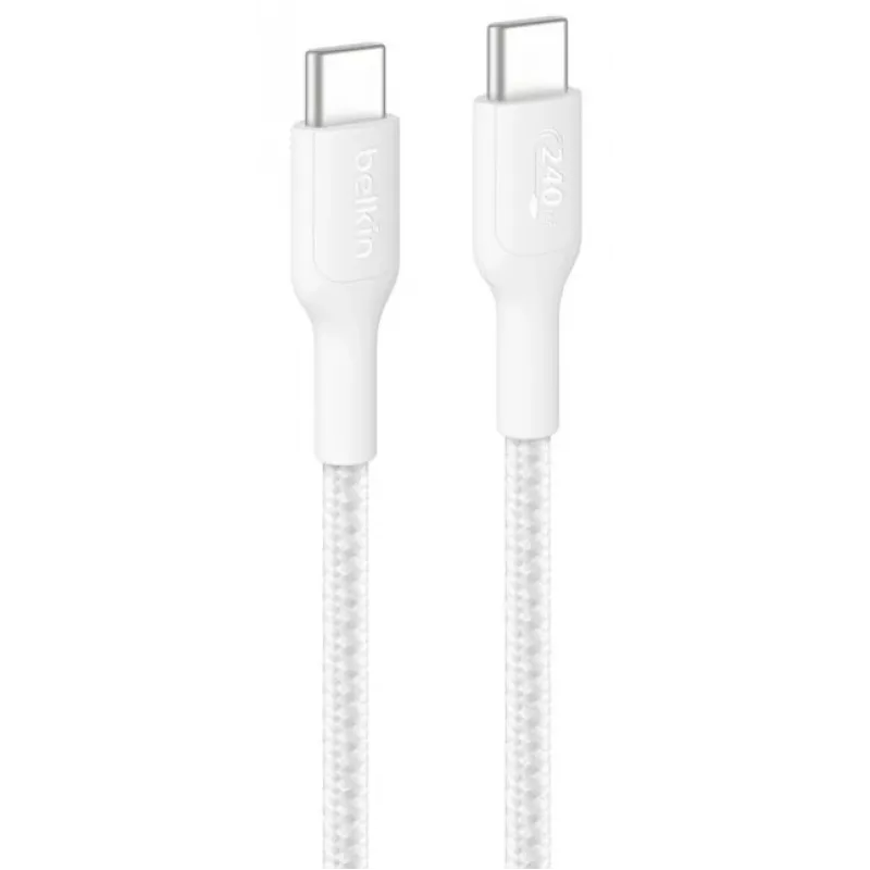 Cabo USB Belkin BoostCharge Pro 2m USB C branco